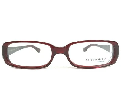 Freudenhaus Eyewear Mac:Armações de óculos vermelhas preto vermelho retangular aro completo 135 - Imagem 1 de 4