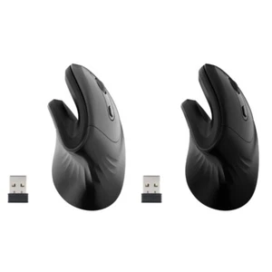 Wireless Mouse Vertical Mouse 1000 1600 2400 DPI Ergonomic Optical Buttons Mouse - Picture 1 of 9