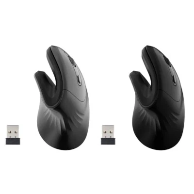 Wireless Mouse Vertical Mouse 1000 1600 2400 DPI Ergonomic Optical Buttons Mouse - Image 1 of 4