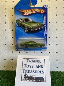 2010 Hot Wheels #81 Muscle Mania 3/10 '69 COUGAR ELIMINATOR Green Variant wMC5sp - Picture 1 of 8