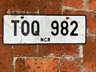 Philippines NCR Car License Plate TOQ 982