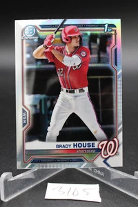 2021 Bowman Draft - Chrome Refractor #BDC-186 Brady House (RC) - Picture 1 of 2