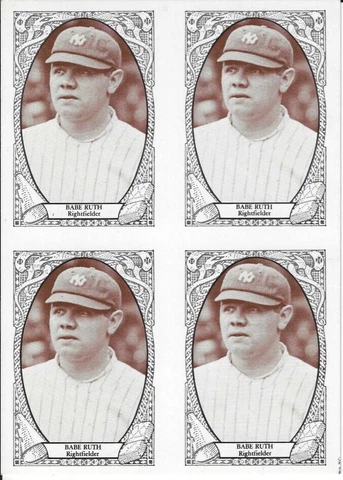 d1948 NEW YORK YANKEES - BABE RUTH - Postcard - Hempstead, NY - Parsippany, NJ Cover
