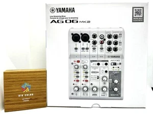 YAMAHA AG06MK2 W 6ch Live Streaming Mixer White USB Audio Interface AG06 - Picture 1 of 7