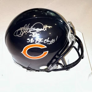 WILLIE GAULT Signed Chicago BEARS Mini-helmet Beckett Auth (BAS) w/ SB Inscrip - Picture 1 of 5