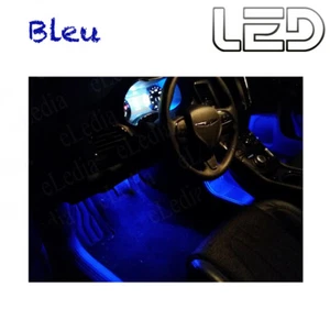 Pour AUDI A8 D3 4 Ampoules LED BLEU éclairage sols tapis Pieds anti erreur - Foto 1 di 1