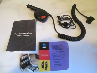 老式 AT&T ~ 便携式 VOYAGER 手电免费扬声器电话系统 + 说明书 — 第 1/3 张图片