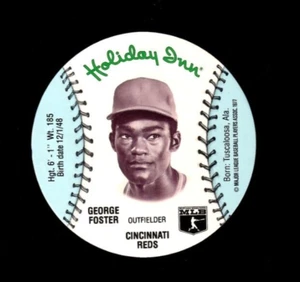 1977 MSA Holiday Inn Discs GEORGE FOSTER Cincinnati Reds MINT - Imagen 1 de 2