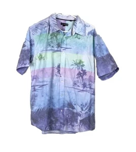 Ocean Cuttent Hawaiian Shirt Mens Large Casual Button Up Collard Short Sleeve - Picture 1 of 7