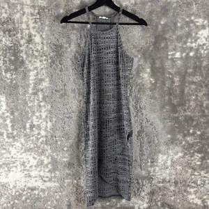 Silence Noise Size S Racer Back Knee Length Bodycon Gray Sleeveless Pullover - Picture 1 of 10