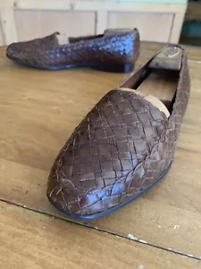 Cole Haan Bragano Brown Weave Loafers 10.5 M - Picture 1 of 11