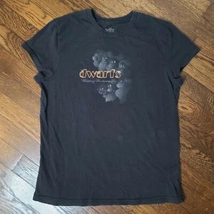 Disney Official The Dwarfs Whistling Woodsmen Tour Black Tee Tshirt Youth XXL - Picture 1 of 12