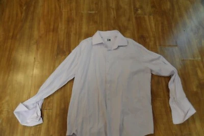 Steven Land Men's Long Sleeve Button Up Pink Striped Cotton Shirt Size 34/35 - Image 1 of 4