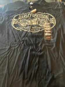 Motor City Harley Davidson Motorcycles T-Shirt Mens Size S Detroit Original NWT - Picture 1 of 4