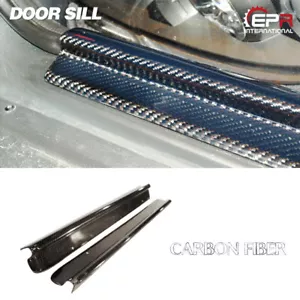 For Nissan S15 Silvia Carbon Fiber Side Door Sill Plate Panel Body Kits 2pcs - Picture 1 of 8