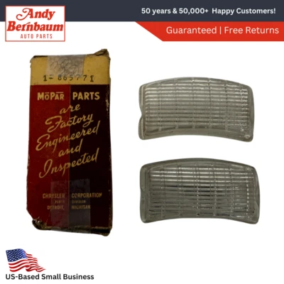 1941 Chrysler Royal Windsor Parking Light Lamp Clear Lens 865771 NOS. - Изображение 1 из 4