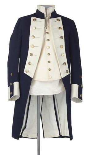 BURBERRY Giacca uniforme uomo Royal Navy tenente lana blu spedizione rapida