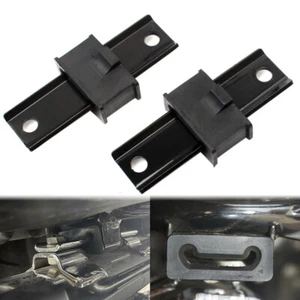 Black Muffler Hanger Bracket Kit W/ Insulator Rubber for Harley FLT 1985-2020 - Picture 1 of 12
