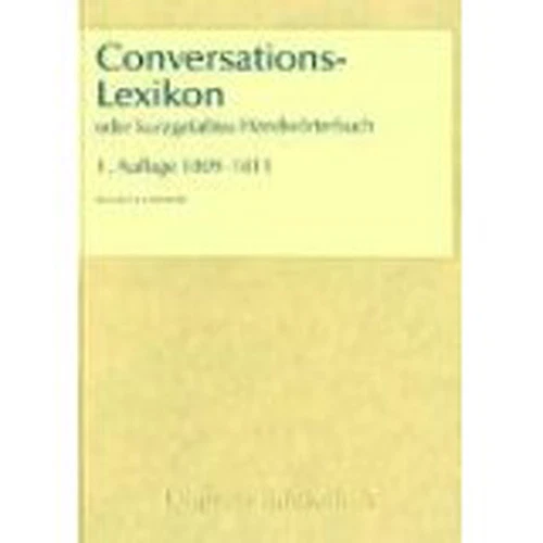 Conversations Lexikon Der 1. Brockhaus 1. Auflage 1809 - 1811 CD ROM - Bild 1 von 1
