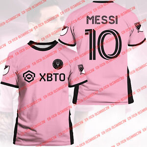 Inter Miami Leo Messi 2023-2024 Home/Away 3D T-Shirt Messi 10 Inter Miami Gifts