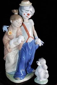 LLADRO lot 2FIGURINE SOCIETY 2000 PALS FOREVER 7686 & FRIEND FOR LIFE 7685 - Picture 1 of 12