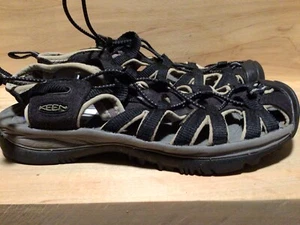 Women’s Keen Trail Hiking Sport Waterproof Sandals Shoes Black/Gray Size 7 - Picture 1 of 4