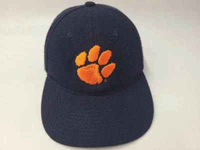 Clemson University Tigers Zephyr Fitted (Seems 7 3/8) Hat Cap Wool Men NCAA Blue - Image 1 of 4