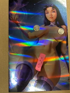 2025 Fantasy of Cosplay Comic Blackfire Cosplay VIRGIN FOIL Var LE 20 FREE SHIPP - Picture 1 of 5