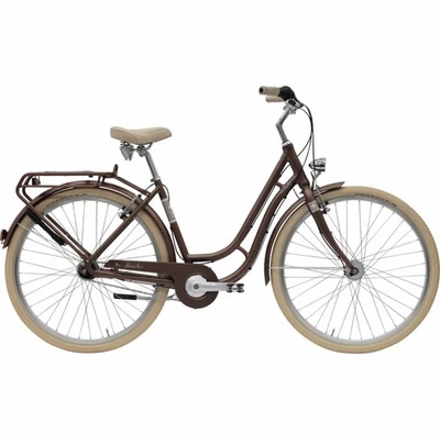 Hercules Viverty R7 Damen 28 Zoll Citybike Retro 45cm 7 Gang Shimano Braun Matt - Bild 1 von 2