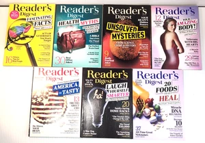 Readers Digest Magazine 2019 Feb-Apr Jun Jul Sep Oct Laughter Stories PB 7x - Picture 1 of 11