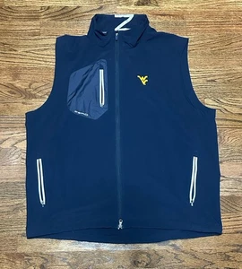 Zero Restriction West Virginia Golf Performance Windproof Full Zip Vest Sz 2XL - Picture 1 of 10