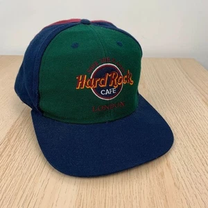 Vintage Hard Rock Cafe London Baseball Cap Snap Back Hat Save The Planet OS - Picture 1 of 11
