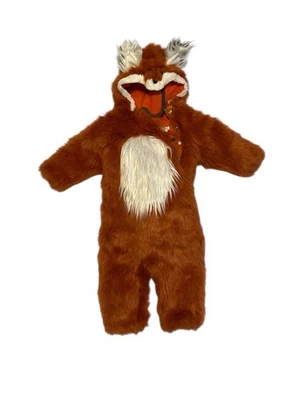 Pottery Barn Kids Fox Costume One Piece Baby 12-24 Months Halloween Pretend Play - Image 1 of 4