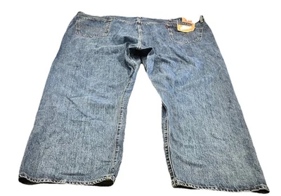 Levis Mens 501 Original Fit Denim Jeans Straight Leg Button Fly  Sz 58x32 - Image 1 of 4