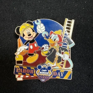 HTF LE Disney Pin Cast Exclusive Labor Day Mickey Mouse & Fireman Donald Duck - Picture 1 of 3