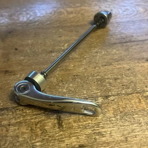 Front Quick Release Skewer Silver Alloy 100 mm Spaced Fork 90s 00s Road MTB - Picture 1 of 10