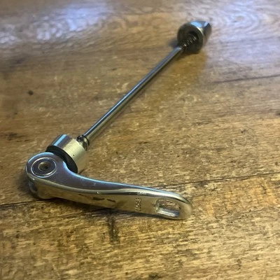 Front Quick Release Skewer Silver Alloy 100 mm Spaced Fork 90s 00s Road MTB - Image 1 of 4