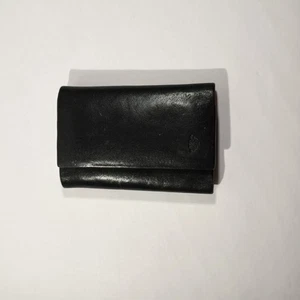 Hugo Bosca Keyring Wallet Vintage Nappa Vitello Tri Fold Genuine Leather Case  - Picture 1 of 5