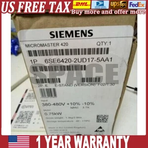 New Siemens 6SE6 420-2UD17-5AA1 6SE6420-2UD17-5AA1 US FREE TAX - Picture 1 of 1