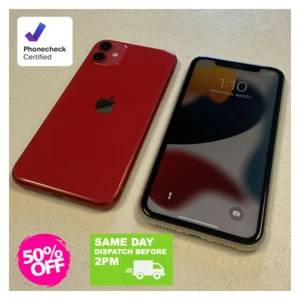 Apple iPhone 11 Red Purple Black (64GB 128GB) Unlocked Verizon Att  Screen 6.1" - Afbeelding 1 van 8