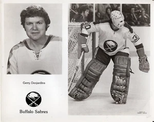 Gerry Desjardins Buffalo Sabres Unsigned 8x10 B&W Photo - Picture 1 of 1