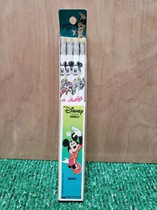 Vtg Sealed 4 Pack Disney Character Pencils Mickey Minnie Mouse 1987 Empire 80s - Picture 1 of 8