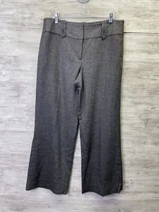 Pantaloni Ann Taylor Margo 12 donna gamba larga misto lana foderati vita alta - Foto 1 di 9
