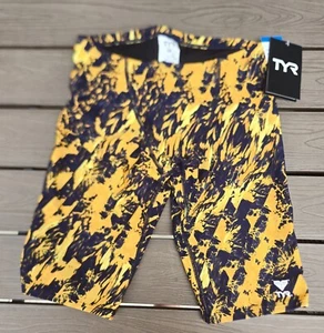 TYR Boys Mens Glisade Jammer Size 30 Blue/Navy Swimwear Swimsuit NWT - Picture 1 of 3