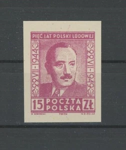 POLSKA PRESIDENT BIERUT 1949 PROOF "WZOR" RARE !! m5038 - Picture 1 of 2
