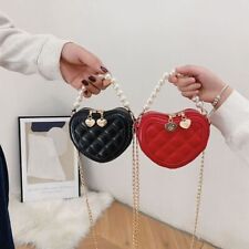 Coin Pearl Cute Purse Tote Crossbody Bag Heart-Shaped Shoulder Bag