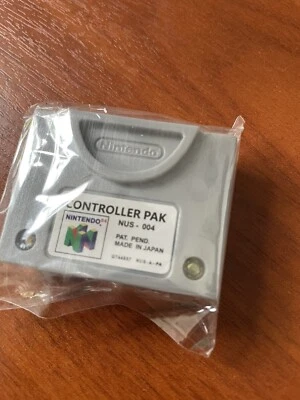 NINTENDO 64 CONTROLLER PAK MEMORY CARD N64 NEW - Immagine 1 di 4