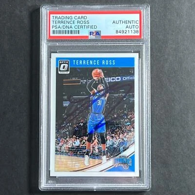 2018 Panini Optic #29 Terrence Ross Signed Card AUTO PSA Slabbed Magic - Image 1 of 2