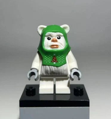 LEGO Navidad Ewok Minifigura Star Wars Traje de Vacaciones Blanco Nieve 75366 NUEVO Foto 1 de 2