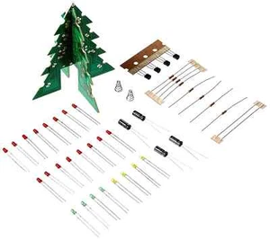 VELLEMAN MK130 / WSSA130 LED Flashing 3D 9-12V DC Electronic Christmas Tree KIT - Picture 1 of 3